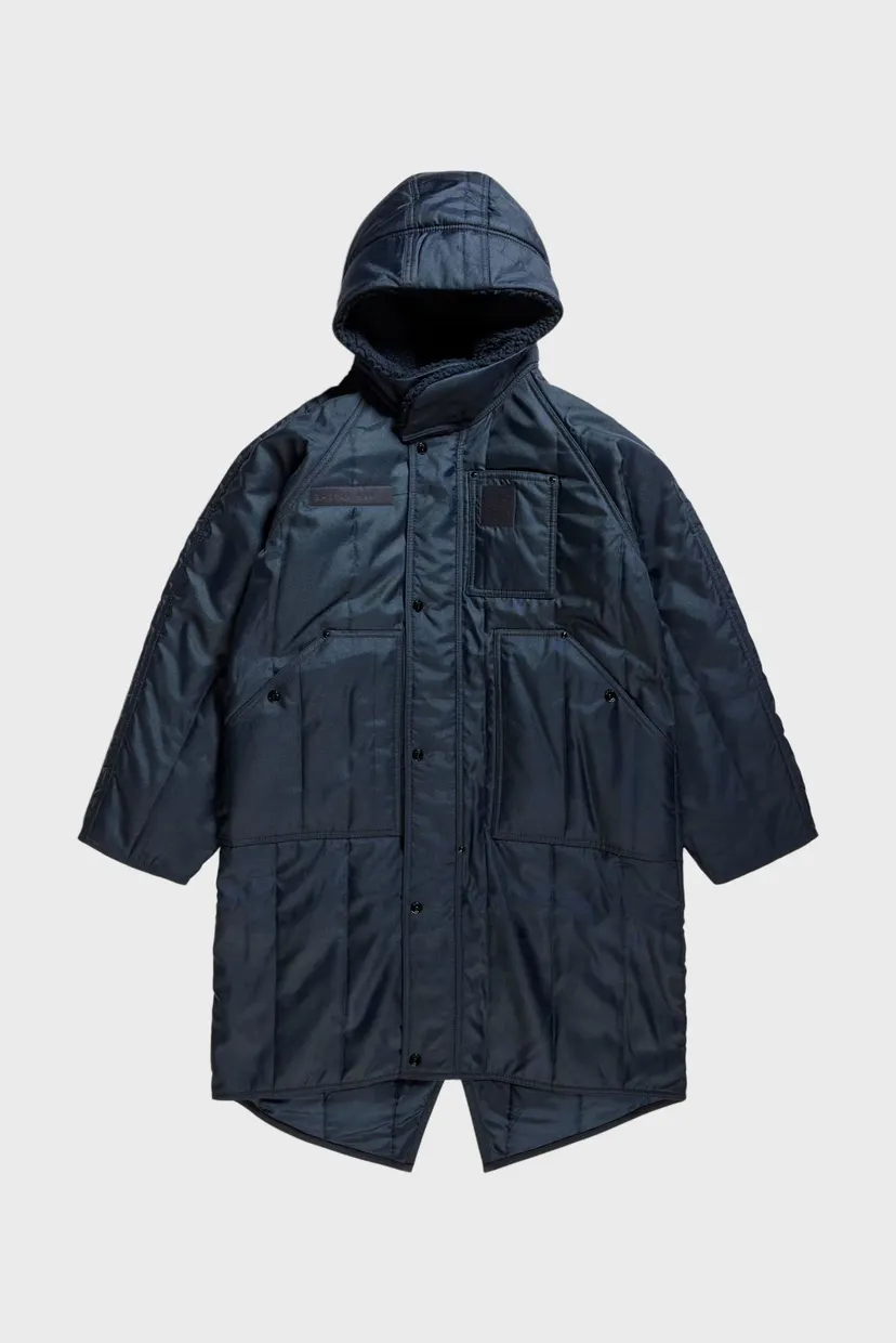 Женская темно-синяя куртка Fishtail parka 5