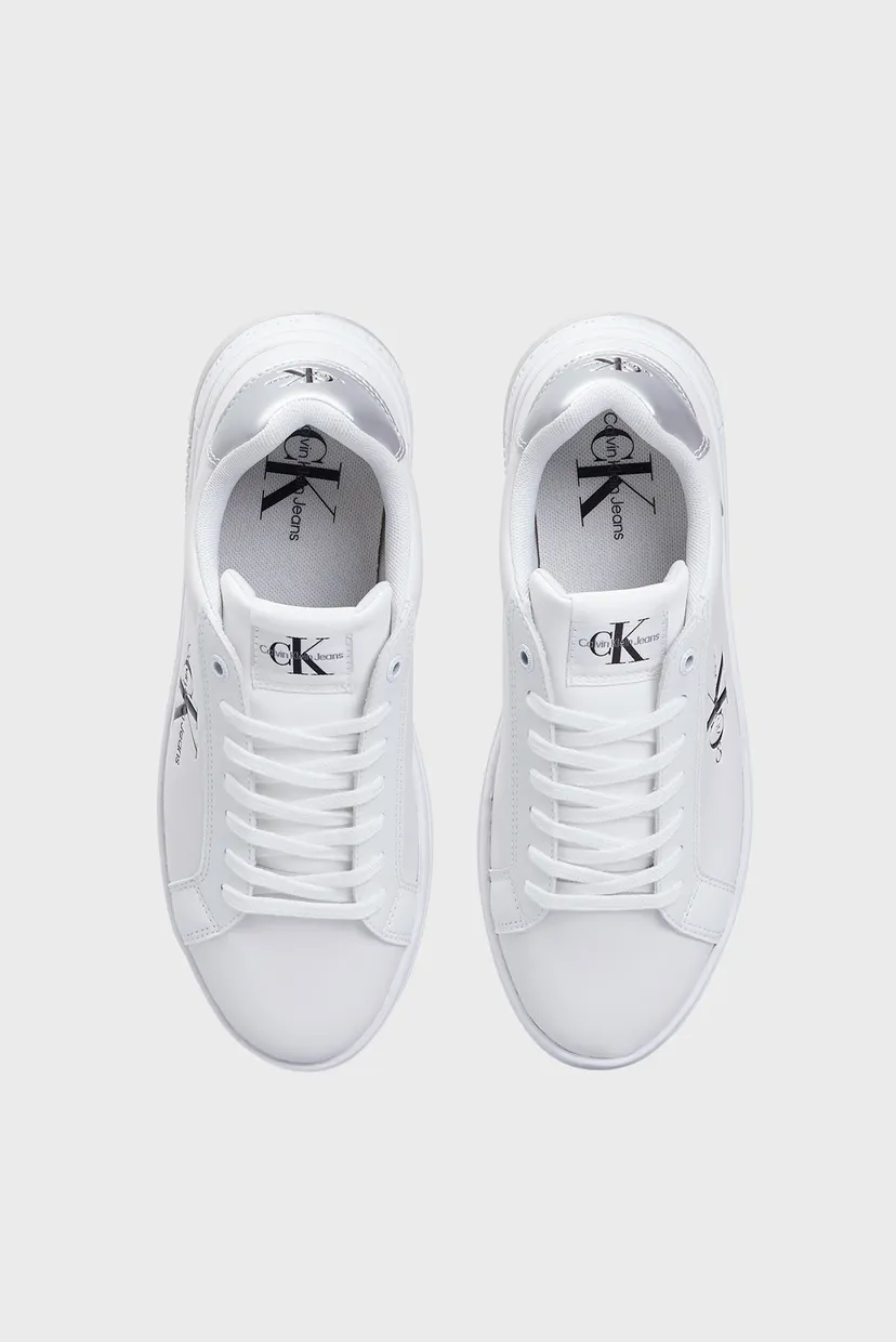 Женские белые сникерсы BOLD PLATF LOW LACE LTH ML MTL 4