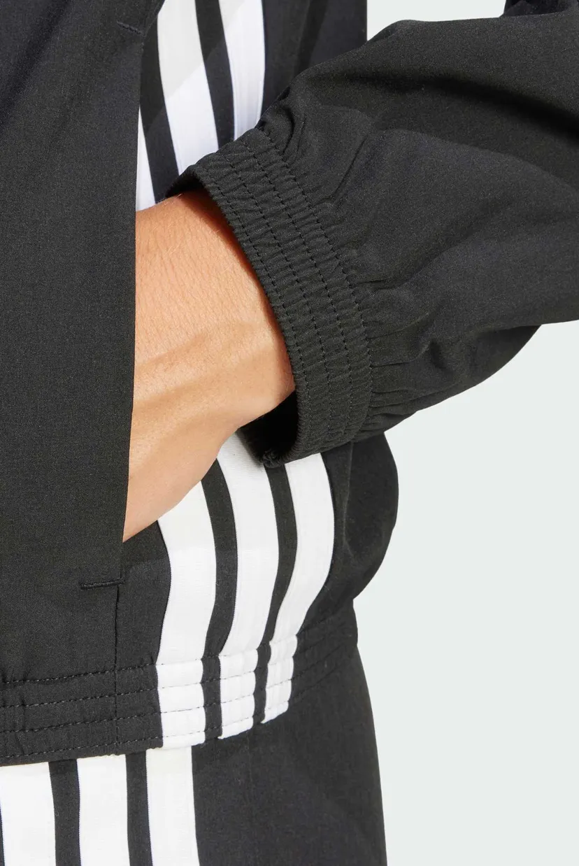 Жіноча чорна спортивна кофта Train Essentials 3-Stripes Woven Warm-Up Jack 5