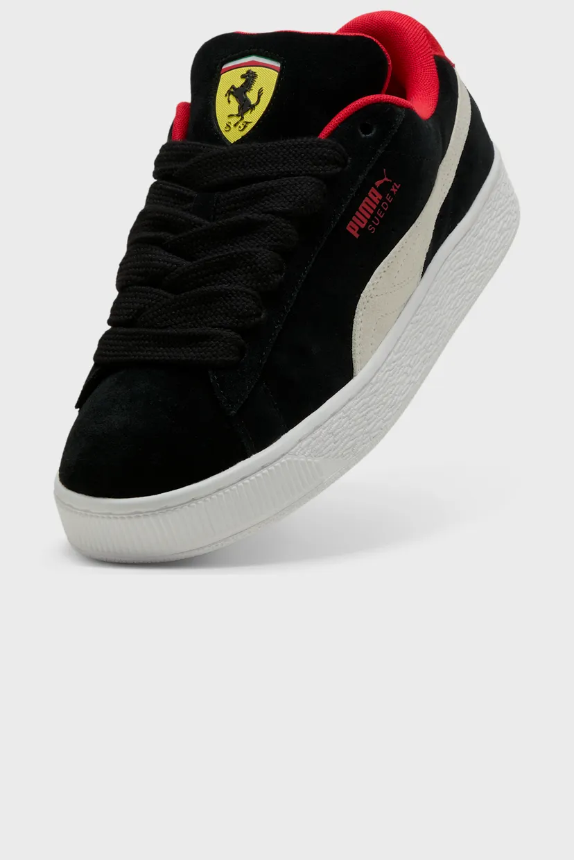 Чорні замшеві снікерси Scuderia Ferrari Suede XL Sneakers Unisex 5