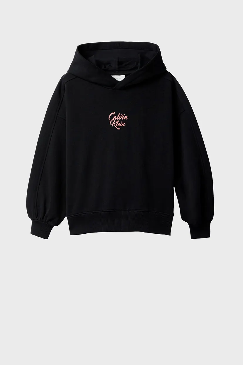 Детское черное худи SCRIPT LOGO GRAPHIC TERRY 4