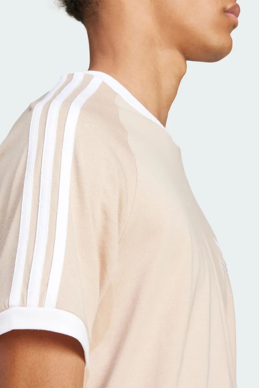 Чоловіча бежева футболка Adicolor Classics 3-Stripes 4