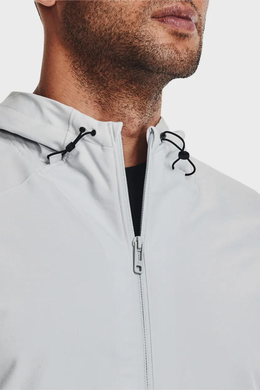 Мужская светло-серая ветровка UA Unstoppable Jacket 4