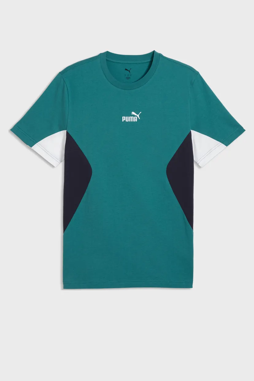 Мужская бирюзовая футболка Essentials Block Tee Men 4