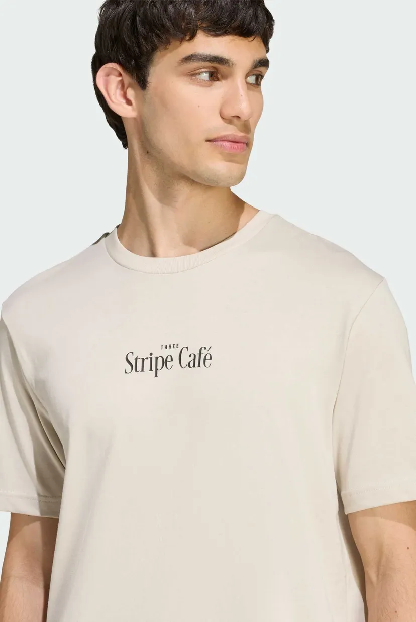 Мужская бежевая футболка COFFEE CAFE DONUT BOX GRAPHIC 4