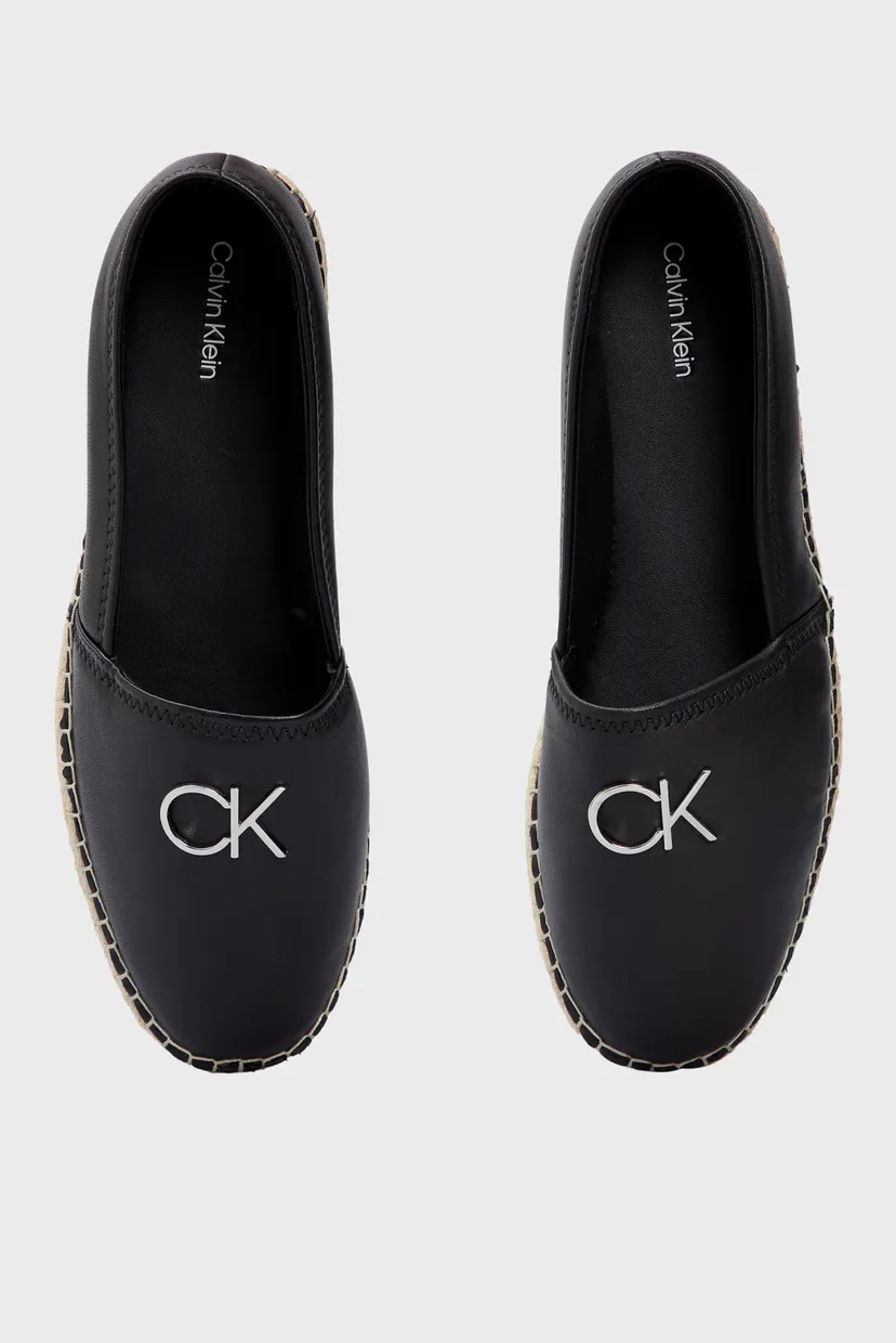 Женские черные кожаные эспадрильи ESPADRILLE RE LOCK LEATHER 4