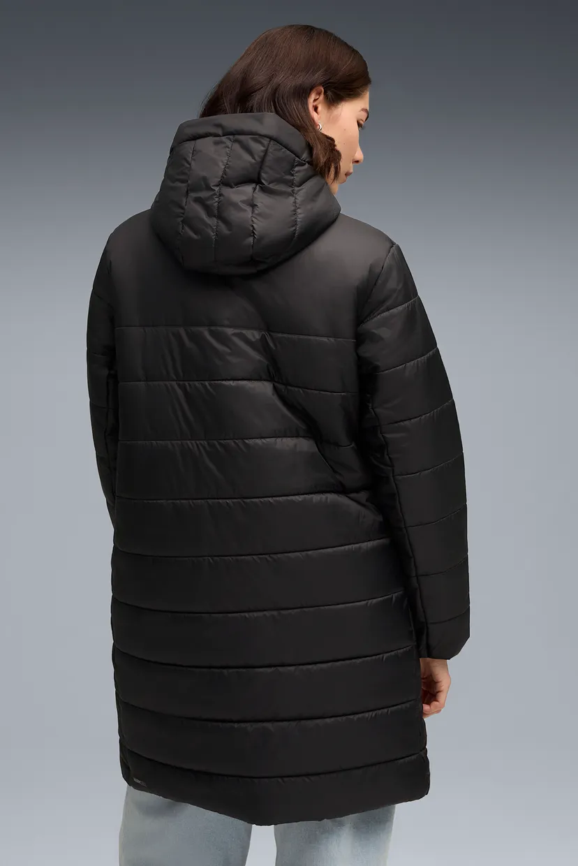 Женская черная куртка Essentials Hooded Padded Parka Women 3