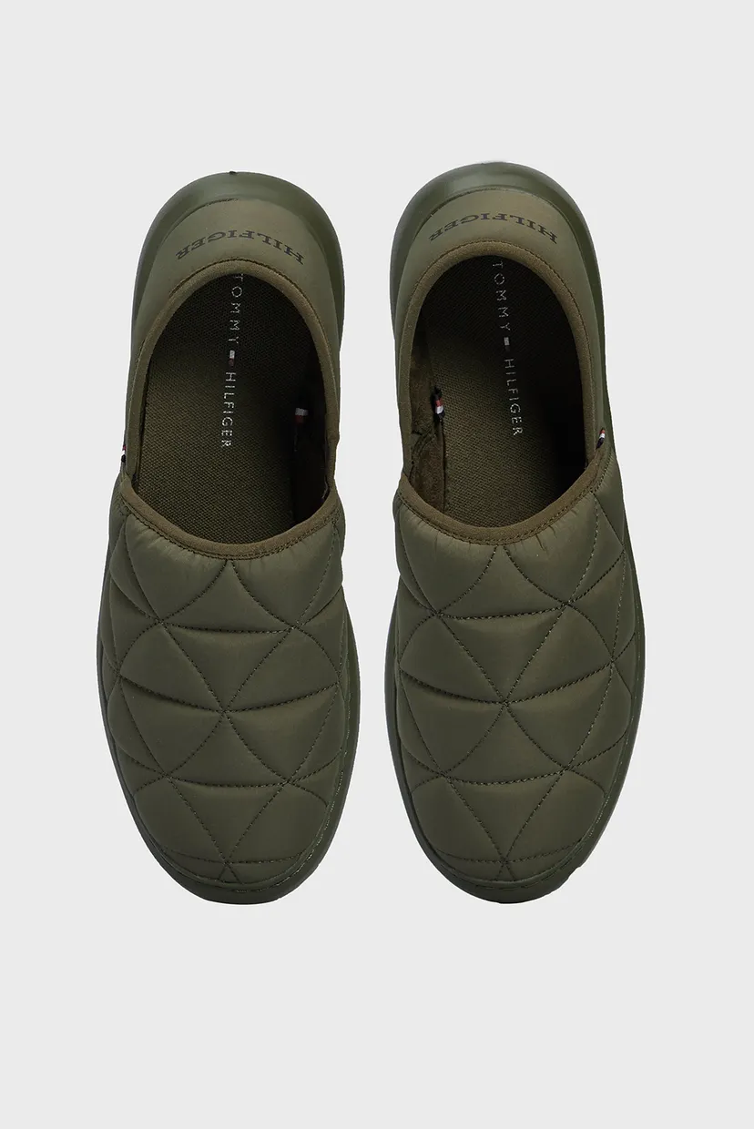 Чоловічі зелені капці HILFIGER WARM HYBRID HOMESLIPPER 4