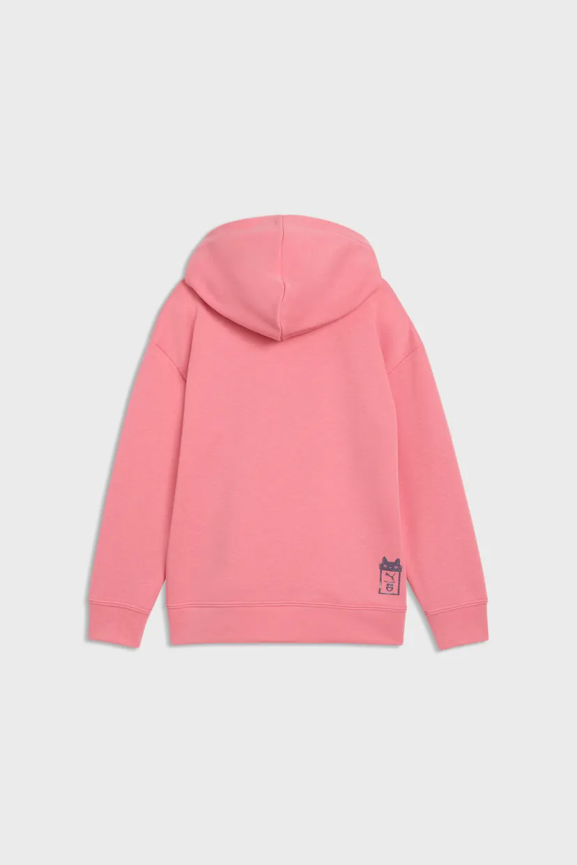 Детское розовое худи PUMA x GABBY'S DOLLHOUSE Relaxed Graphic Hoodie Kids 5