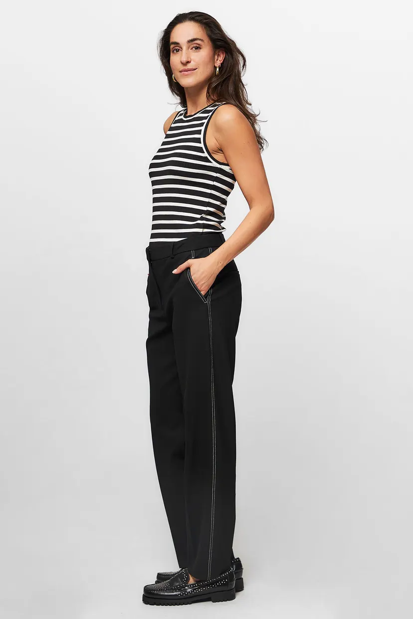 Женский топ в полоску SLIM 5X2 RIB STRIPE TANK NS 3