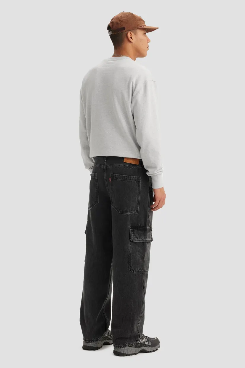 Мужские черные джинсы 568® Loose Straight Cargo 4
