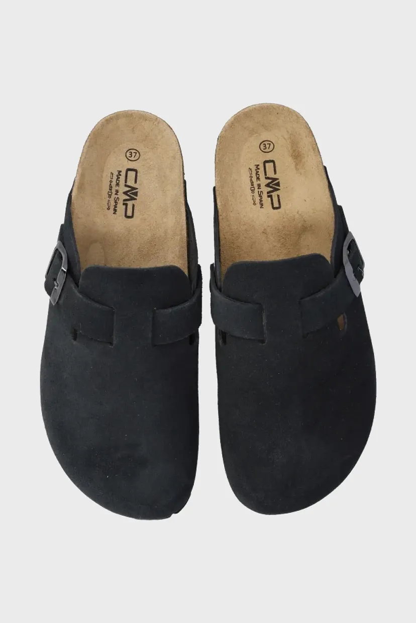 Жіночі чорні замшеві клоги NAVARRO SLIPPERS 4