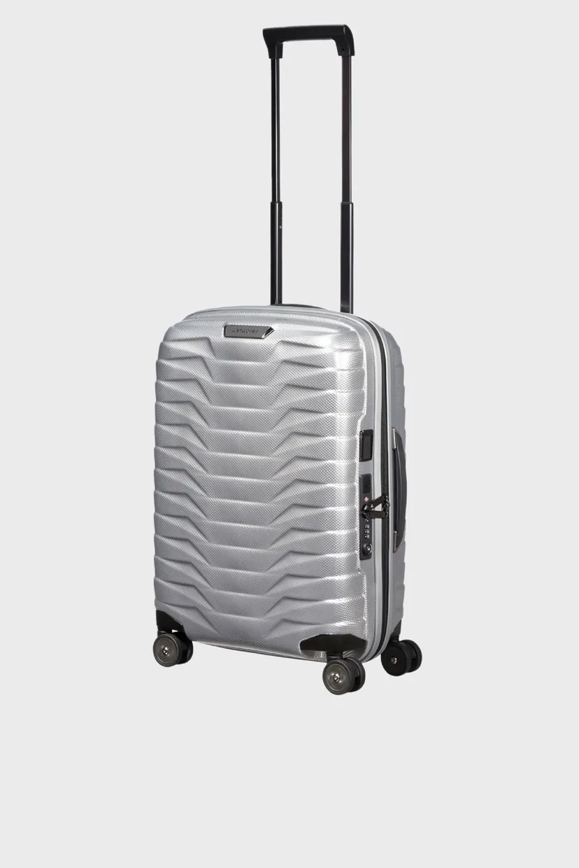 Сіра валіза 55 см PROXIS SILVER 6