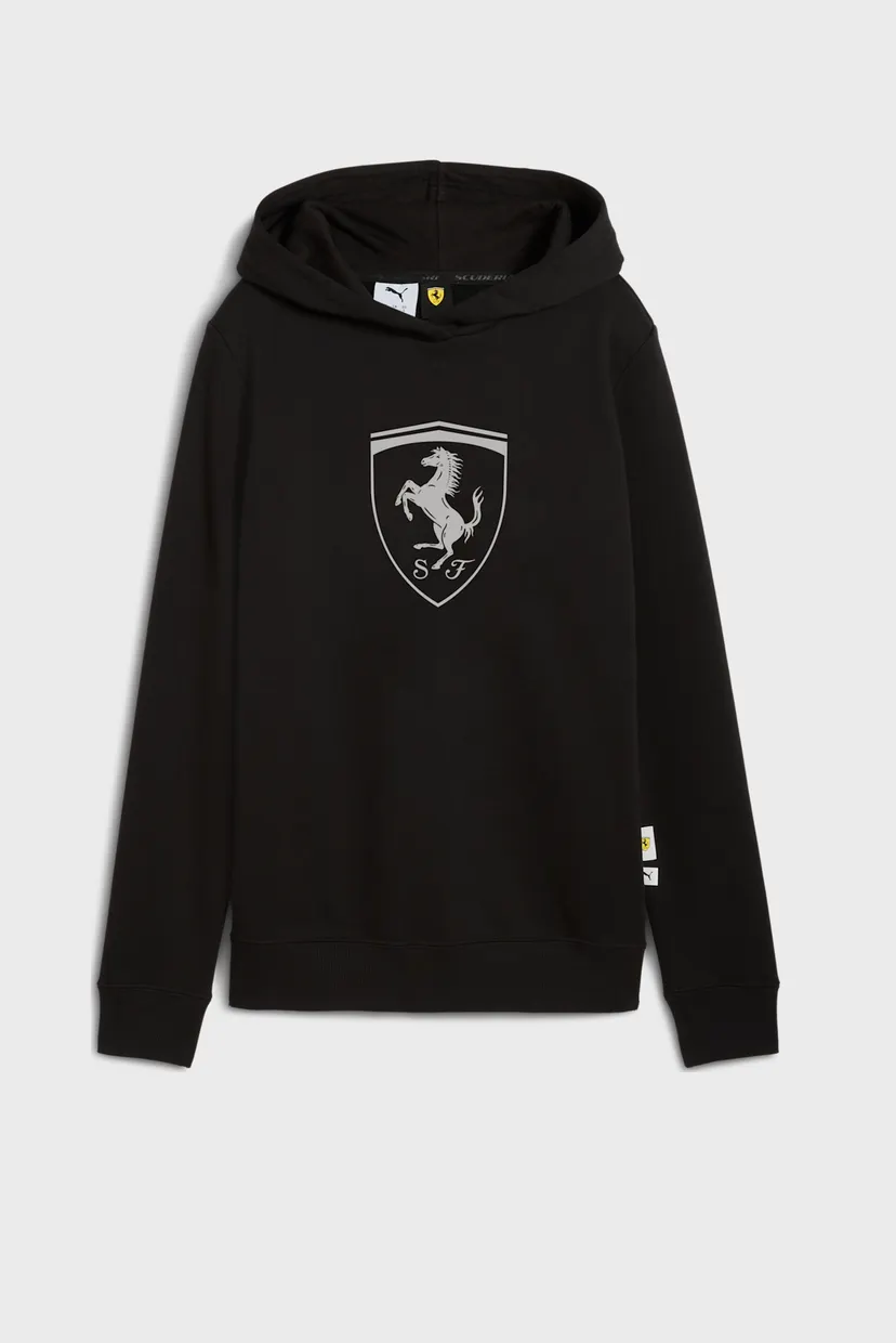 Женское черное худи Scuderia Ferrari Sportswear Hoodie Women 6