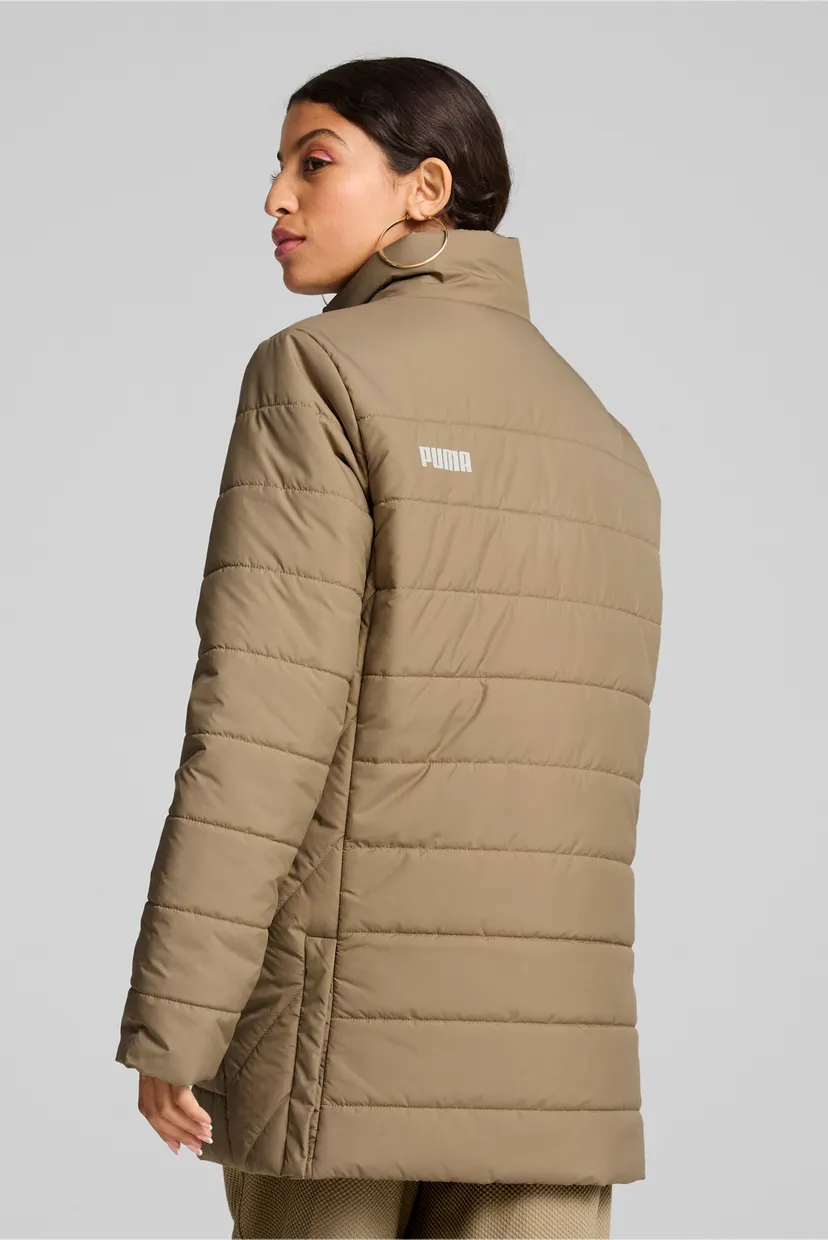 Женская бежевая куртка ESS+ Women’s Padded Jacket 3