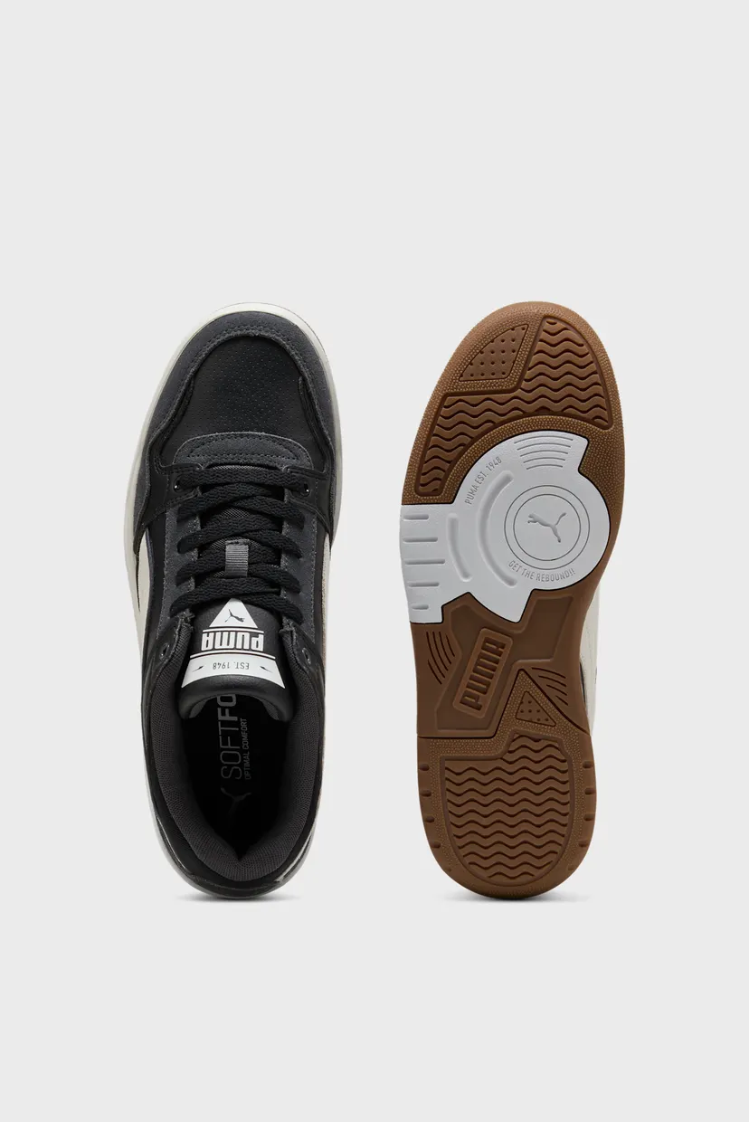 Чорні шкіряні снікерси Rebound Retro Sneakers Unisex 4