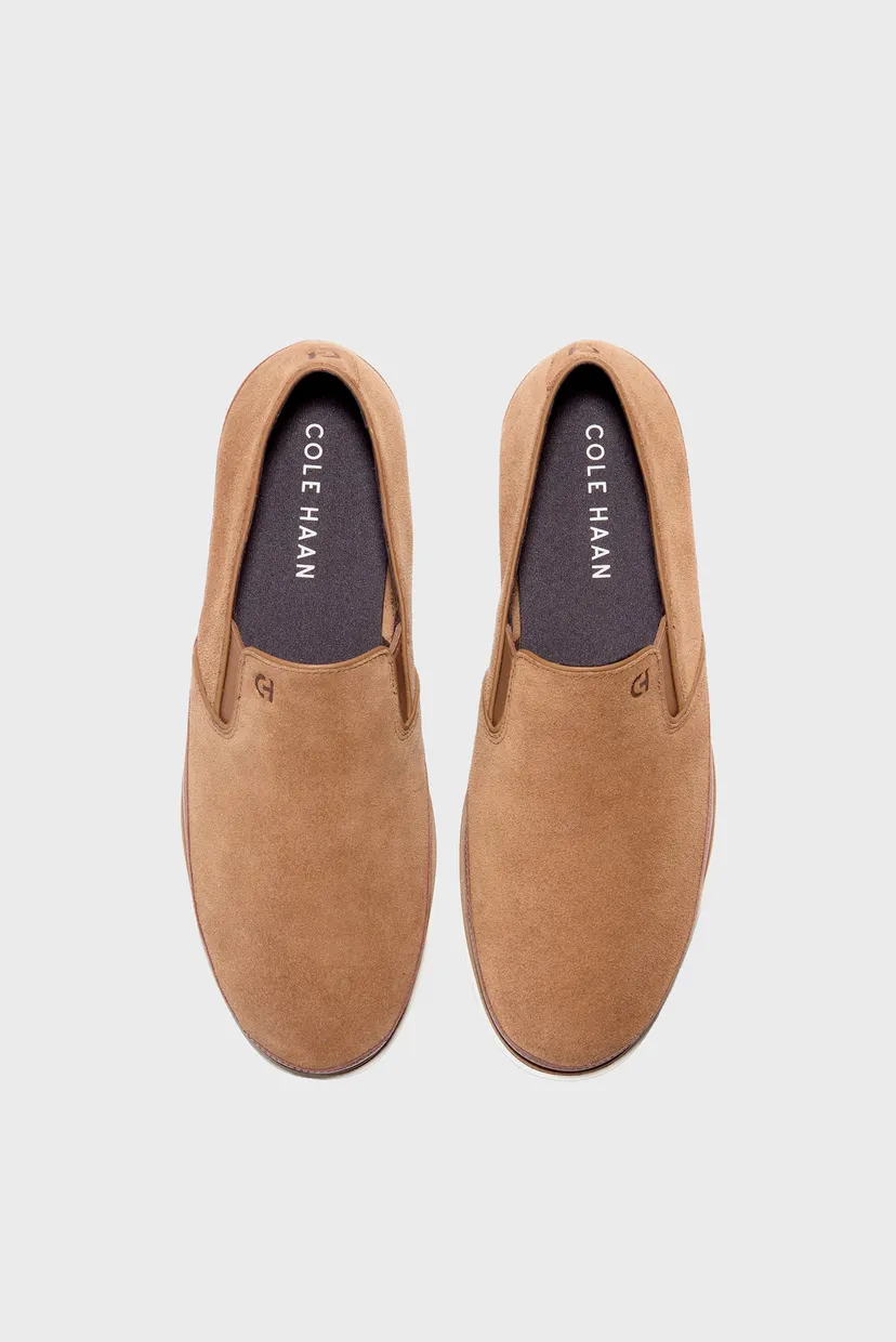 Чоловічі коричневі замшеві сліпони GrandPrø Strawpoint Twin Gore Loafer 4