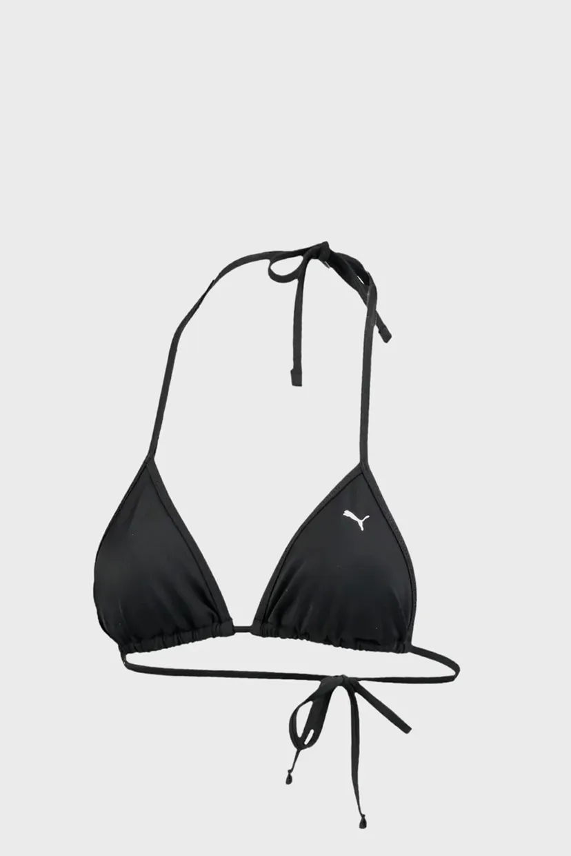 Женский черный лиф от купальника PUMA Swim Women Triangle Bikini Top 7