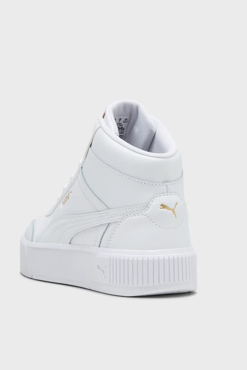Жіночі білі шкіряні снікерси Carina Mia Mid Sneakers Women 5