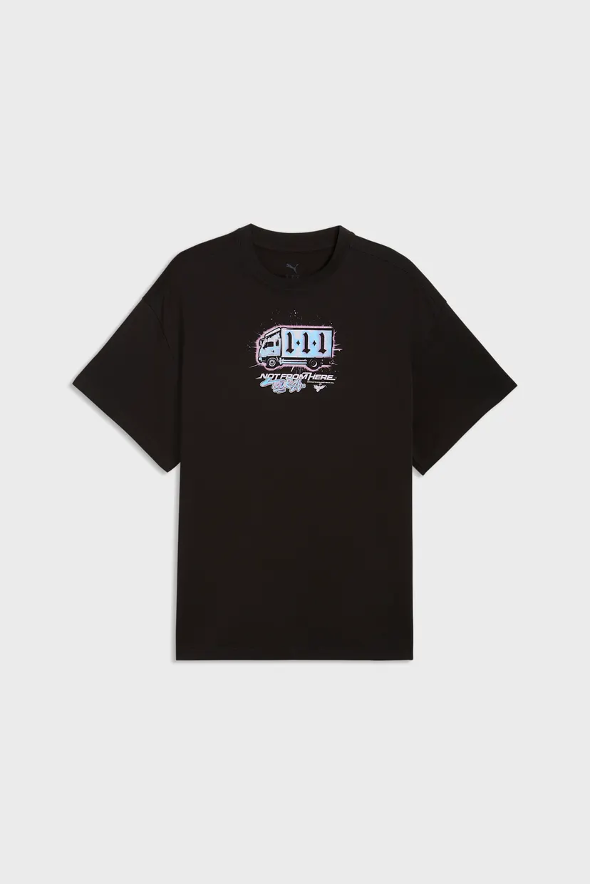Мужская черная футболка Melo x Hive Tee Men 4