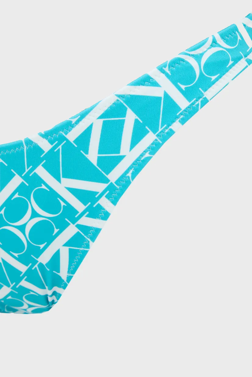 Жіночі бірюзові трусики від купальника з візерунком CHEEKY BIKINI-PRINT 3