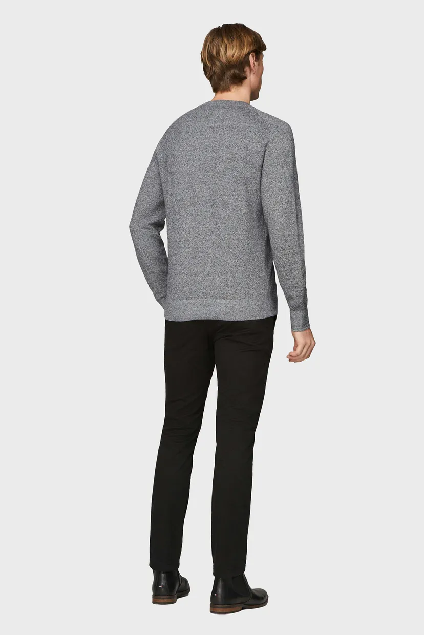 Мужской синий джемпер SPECKLED MOULINE GRAPHIC C NECK 3