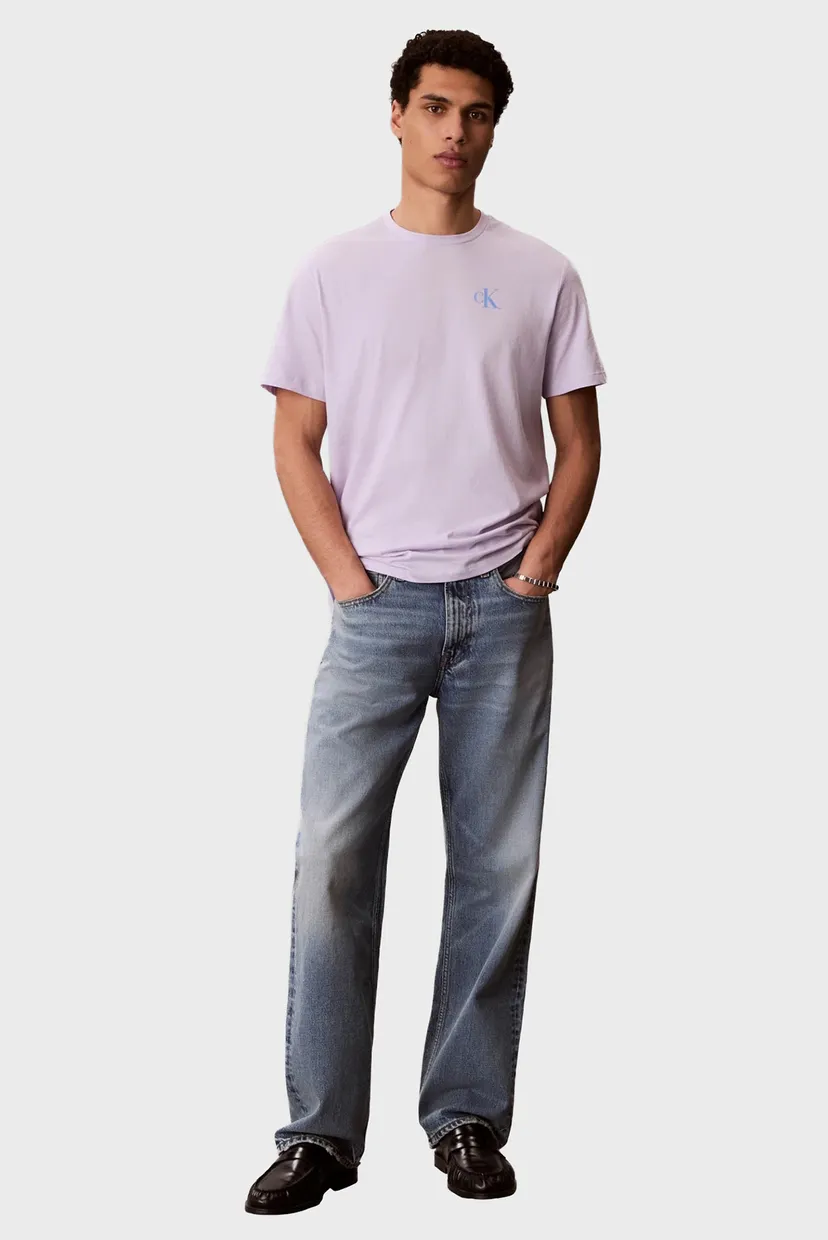 Мужская сиреневая футболка CLASSIC BACK MONOLOGO 4