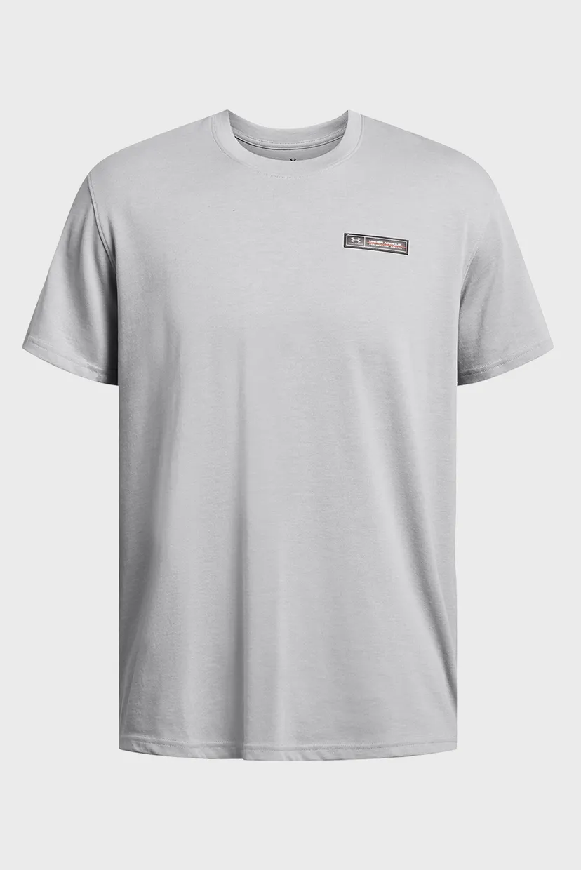 Мужская серая футболка UA HW ARMOUR LABEL SS 4