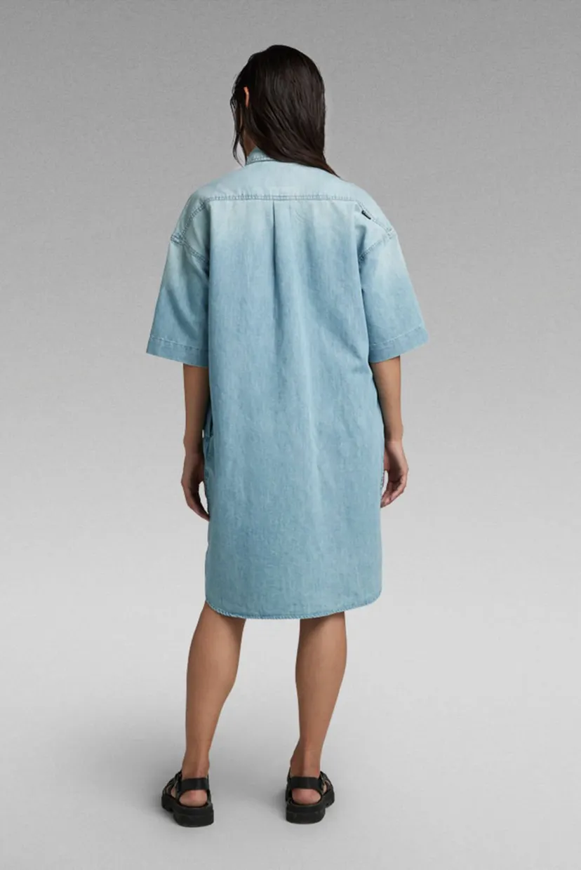 Жіноча блакитна джинсова сукня Denim 3