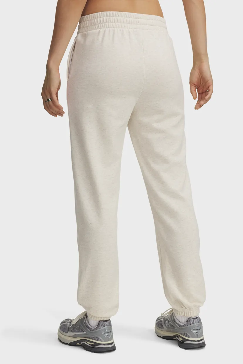 Женские бежевые спортивные брюки UA Rival Terry Joggers 3