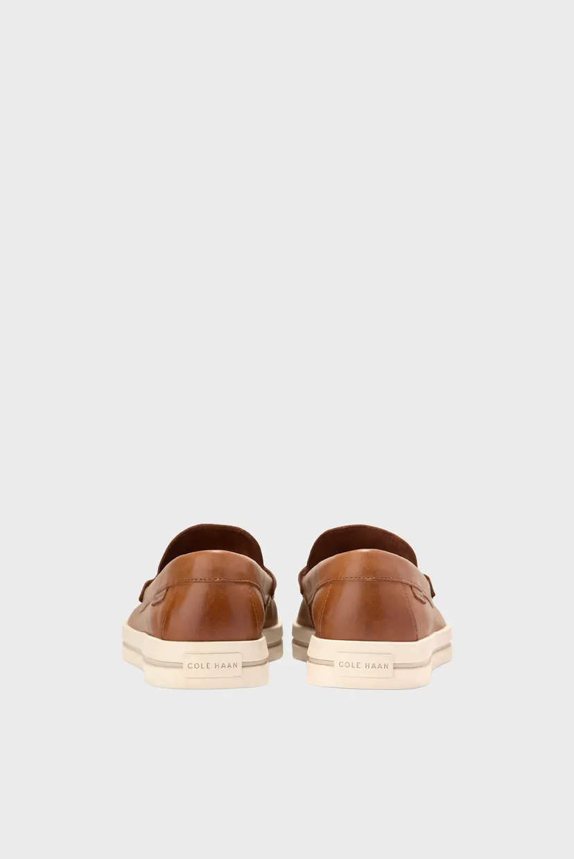 Мужские коричневые кожаные лоферы Pinch Long-Weekender Penny Loafer 4