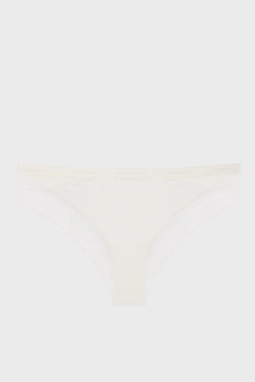 Женские белые трусики TANGA 5