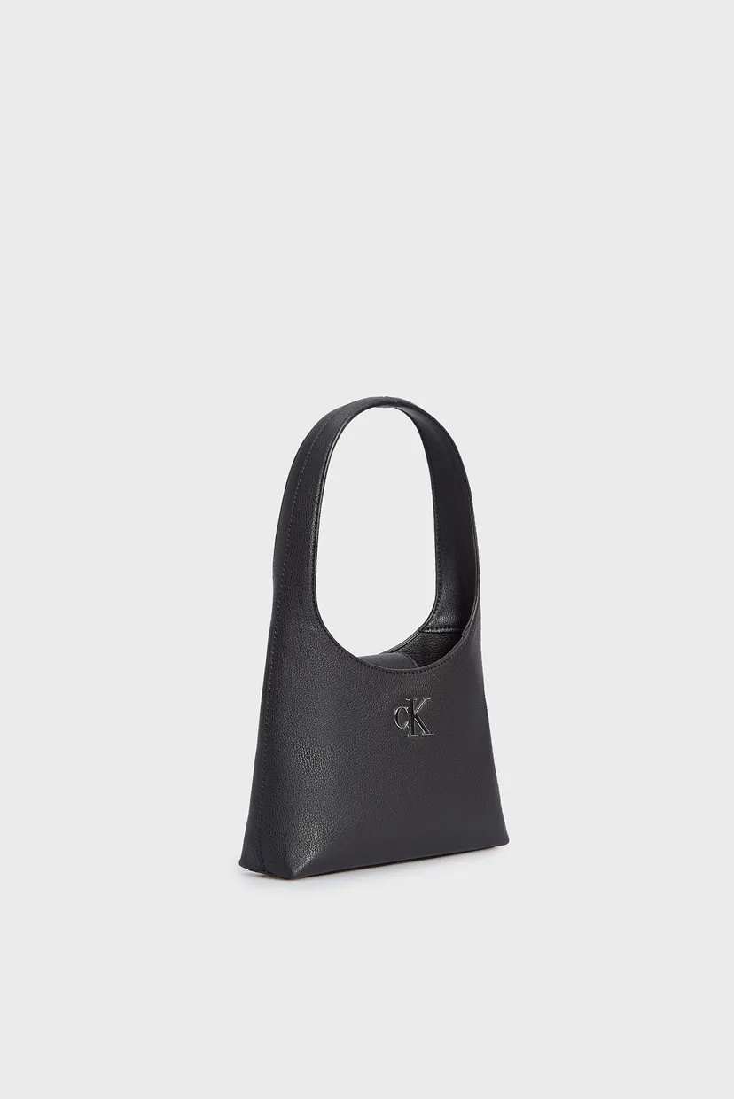 Женская черная сумка MINIMAL MONOGRAM SHOULDER BAG 3
