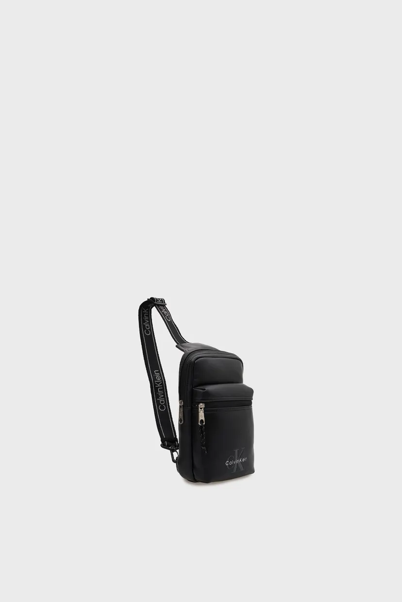 Чоловіча чорна сумка BOLD LOGO WEBBING SLING 3