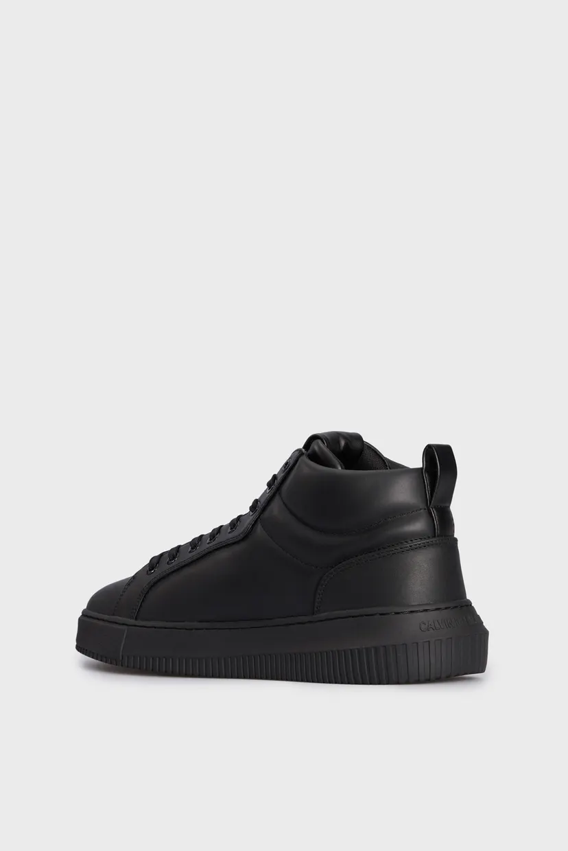 Чоловічі чорні шкіряні кросівки CHUNKY CUPSOLE CLEAN HIGH 5