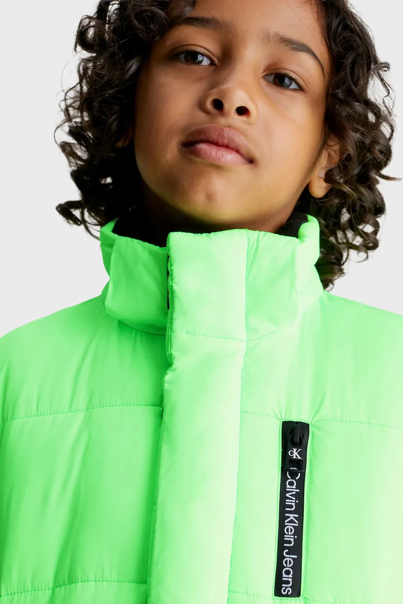Дитяча зелена куртка ESSENTIAL PUFFER JACKET 4
