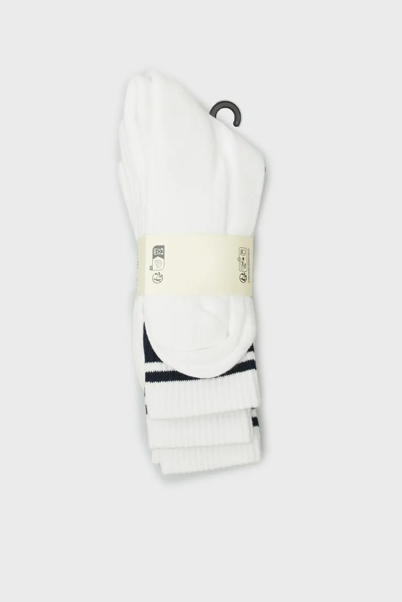 Мужские белые носки (3 пары) SHIELD SPORT 3