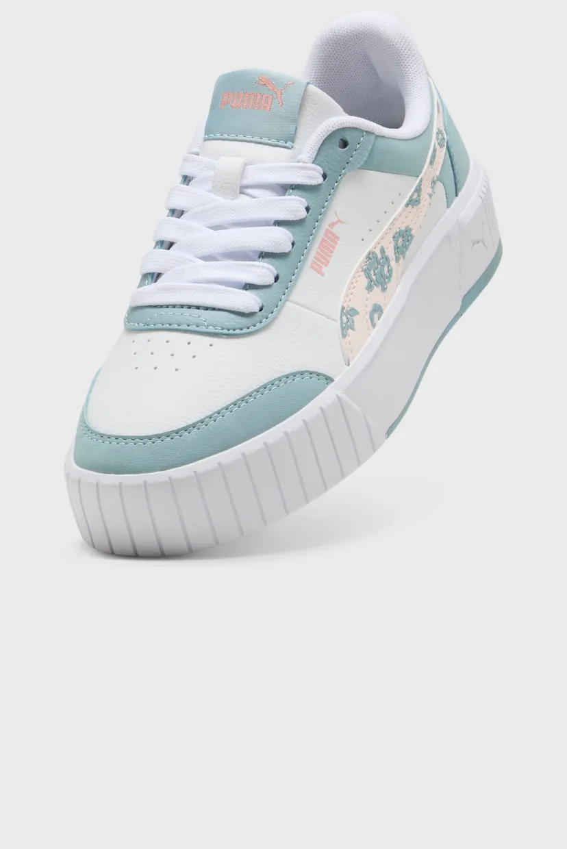 Дитячі блакитні снікерси Carina Mia Floral Sneakers Youth 5