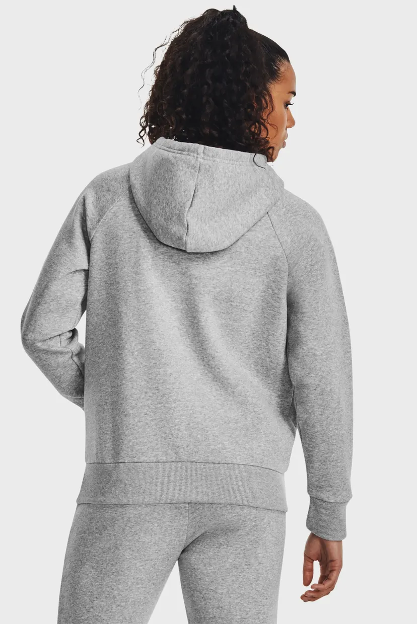 Жіноче сіре худі UA Rival Fleece Big Logo Hdy 3