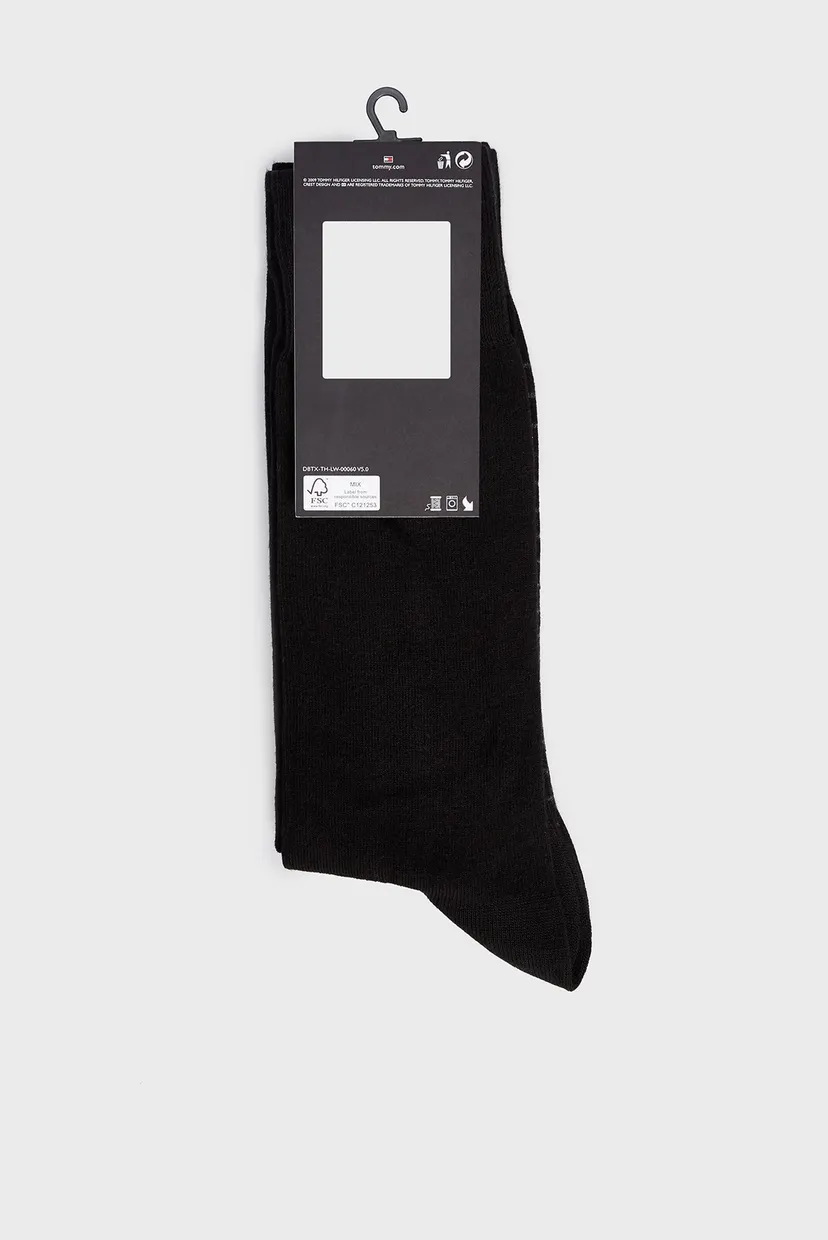 Мужские черные носки (2 пары) TH MEN SMALL STRIPE SOCK 3