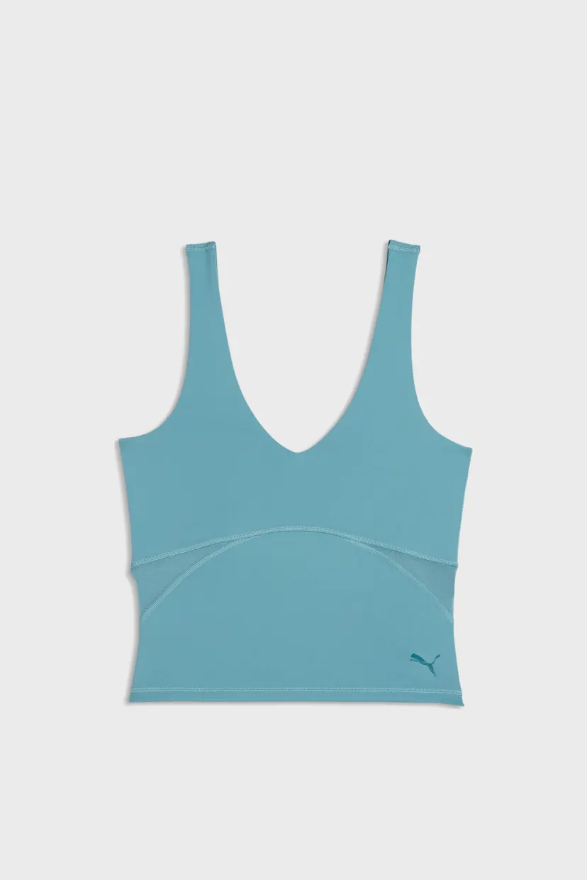 Женская голубая майка PUMA SHAPE Training Tank Women 4