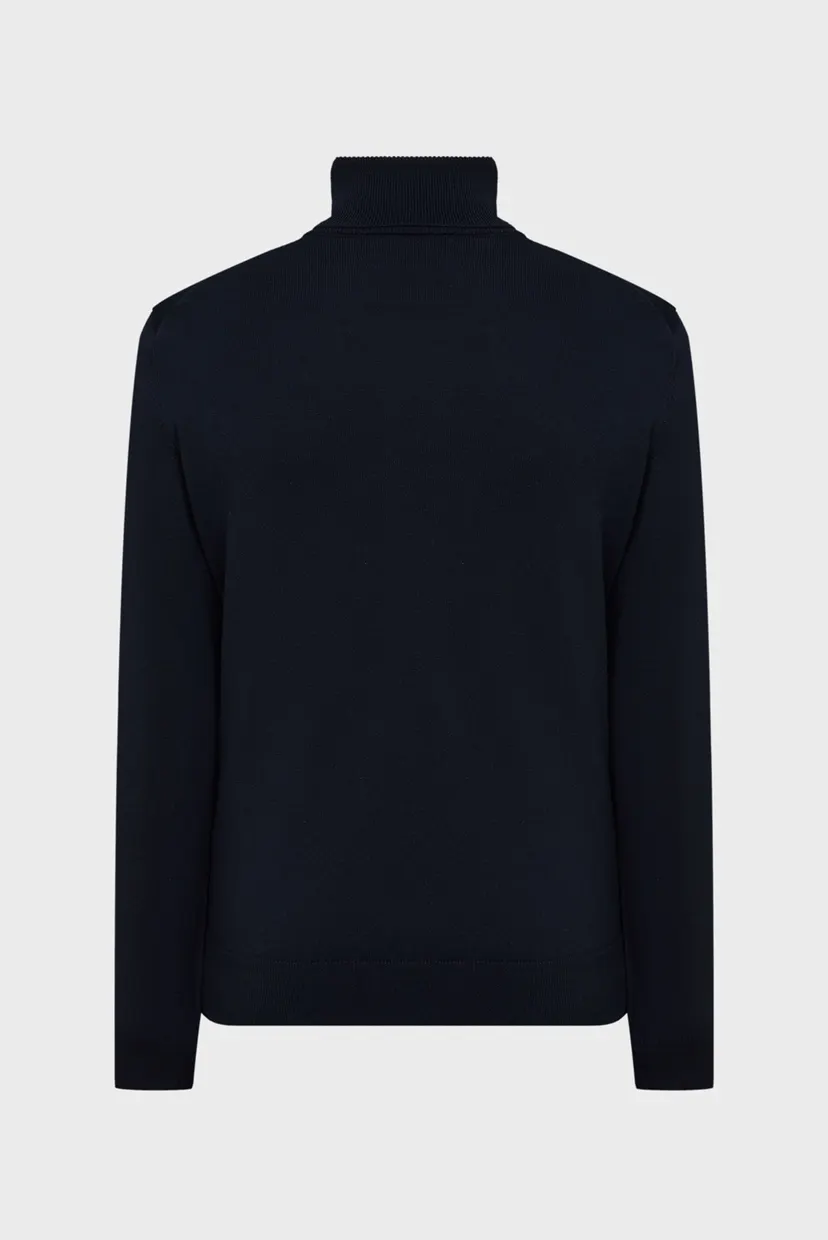 Чоловічий темно-синій гольф CLASSIC COTTON ROLLERNECK 7