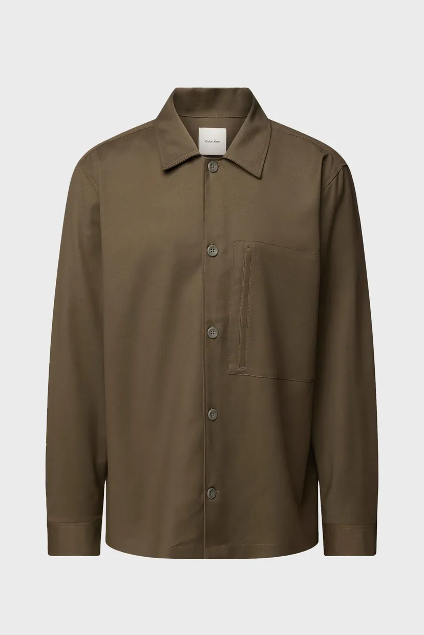 Чоловіча зелена сорочка COTTON VISCOSE TAILORING SHIRT 5
