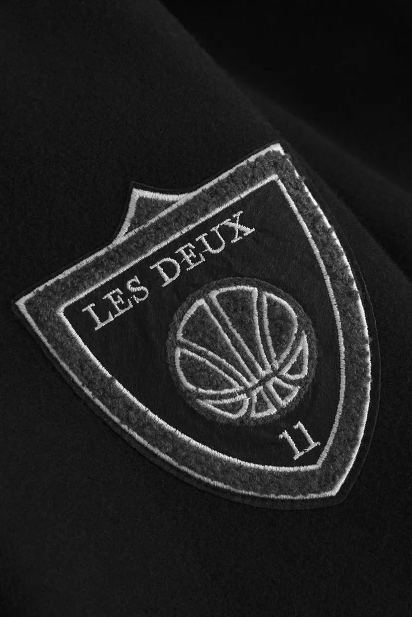 Мужская черная куртка Les Deux Wool Varsity Jacket 3в1 3