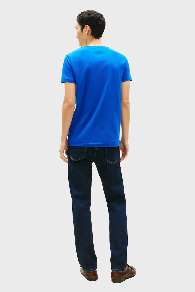 Мужская синяя футболка STRETCH SLIM 3