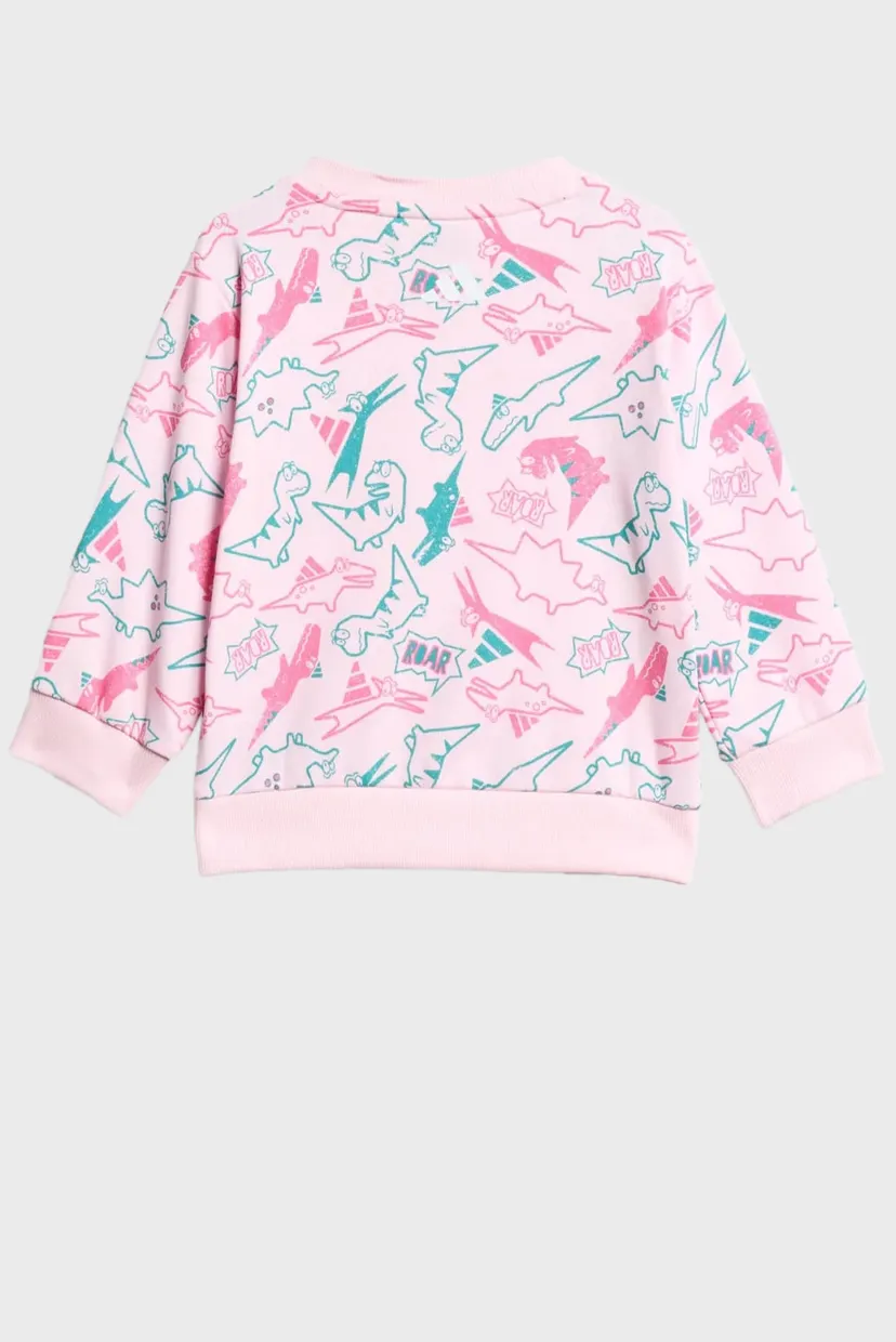 Дитячий пудровий спортивний костюм (світшот, штани) Seasonal Essentials Adiraptor French Terry Kids 4