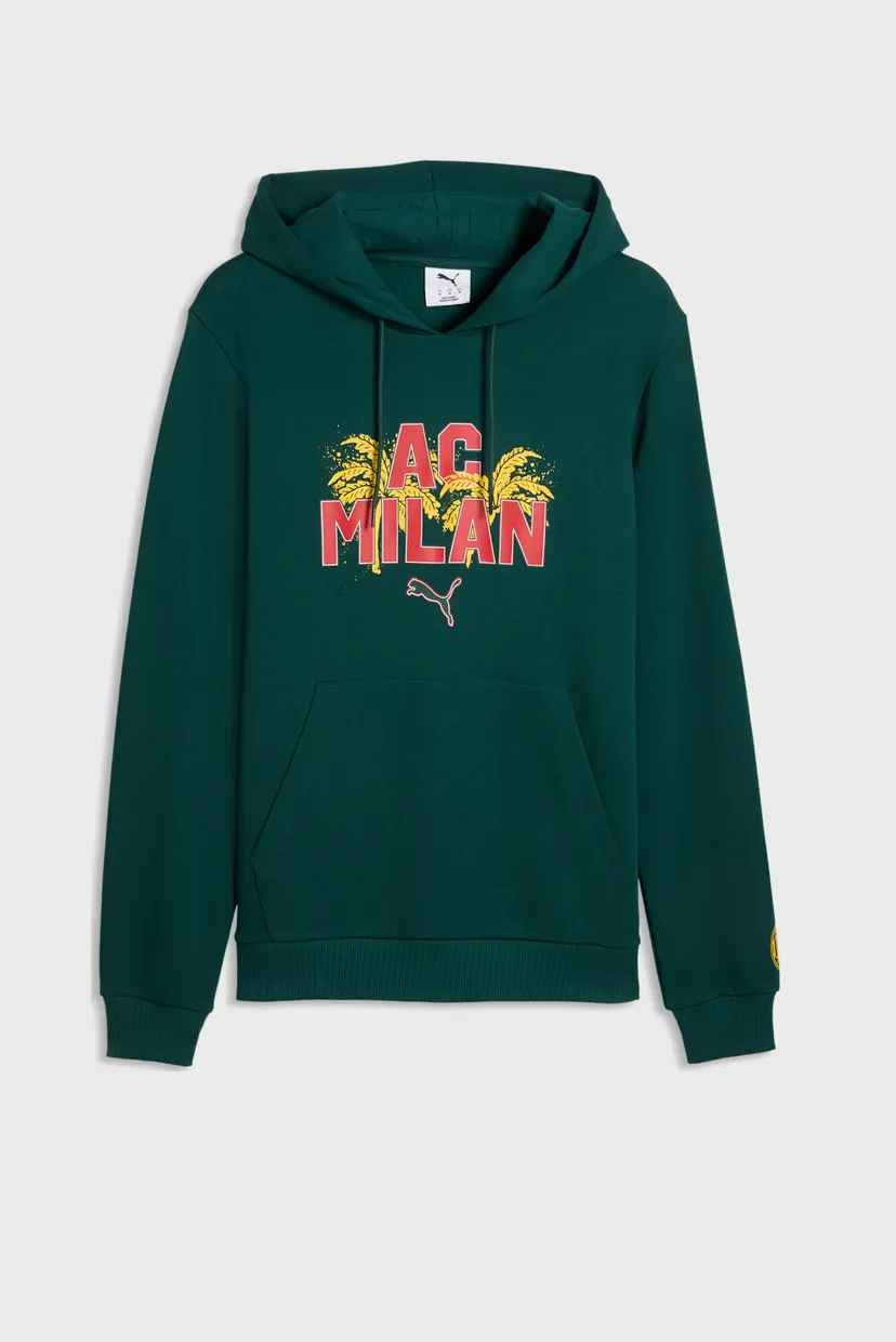 Мужское темно-зеленое худи AC Milan FtblCulture Hoodie Men 4