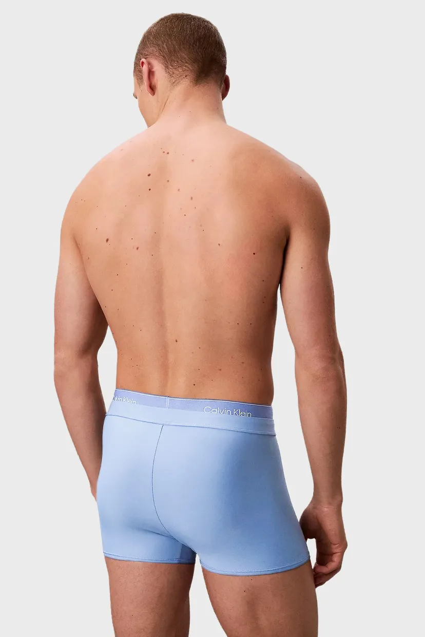 Мужские голубые плавки TRUNK DOUBLE WAISTBAND 3