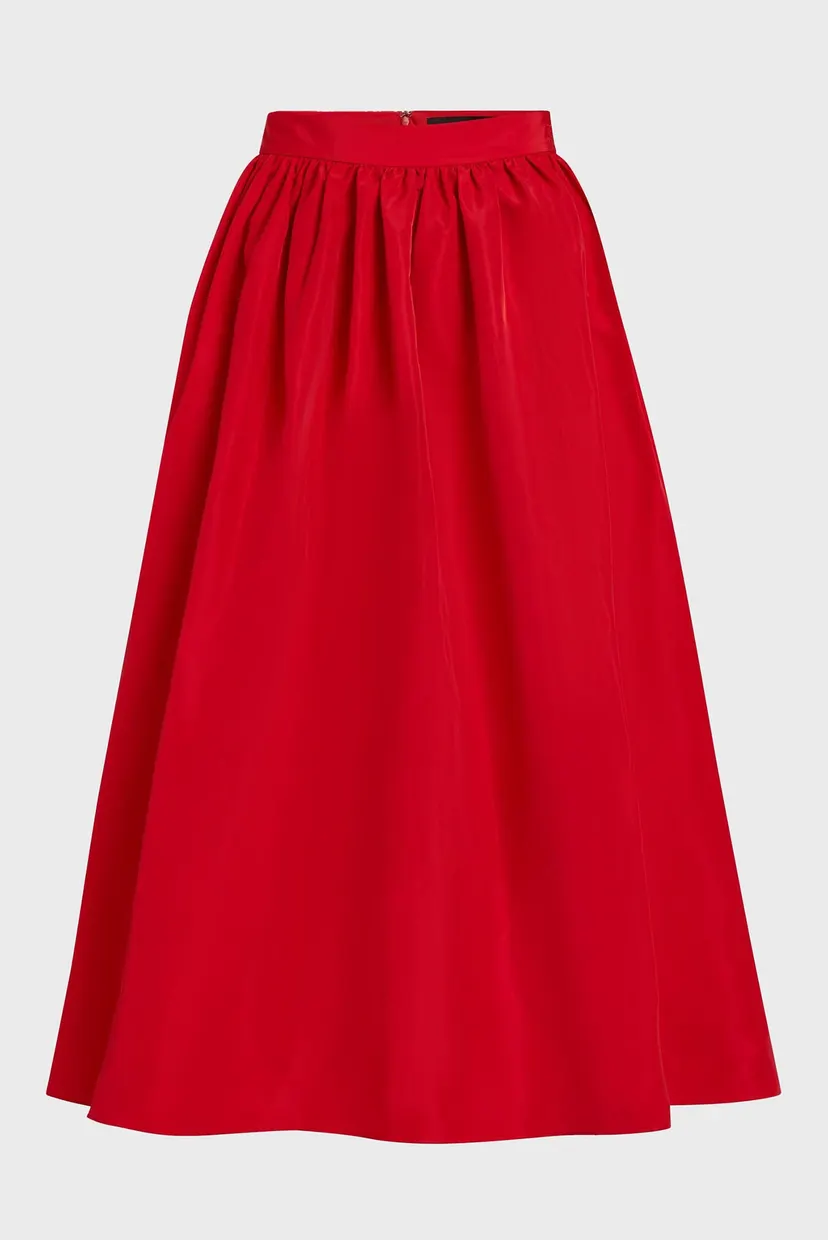 Жіноча червона спідниця VOLUMINOUS SKIRT 5
