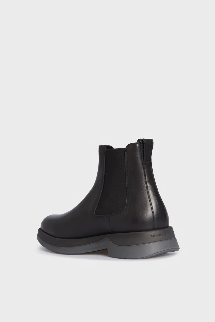 Чоловічі чорні шкіряні челсі LIGHT HILFIGER LEATHER CHELSEA 5